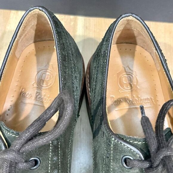 Paco Rodriguez Dark Green Suede Wingtips. Like new! Size 42/US 9.5-10. - Picture 8 of 11